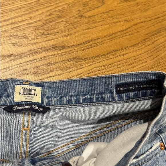 Citizens Of Humanity Emma High Rise Wide Leg Crop Jeans - Picture 4 of 5